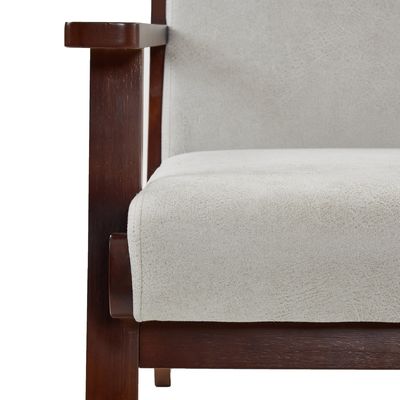 Woonkamer Moderne armbank Stof stoel Lounge Single stoel met Wabi-Sabi aangepast ontwerp