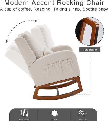 Nordic Stoffen Minimalist Cafe Houten loungestoel Accent Leisure stoelen Armstoel Home Office Meubelen Eenpersoonsbank Stoel
