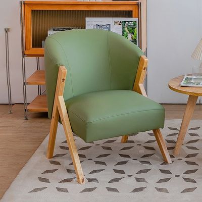 Moderne Noordse houten stoel Stevig as Solid houten frame voor hotel design Fluweel lamswol Houten banken stoelen