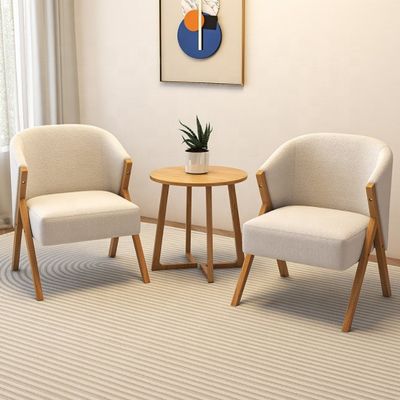 Comfortabele moderne luxe fluweel zachte bank woonkamer lounge massief hout luie gepoleerde witte stoel voor het eten stoel