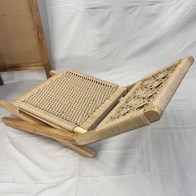 Classic Woven Rope Cord Nordic Lounge Chair met op maat gemaakte ontwerpen