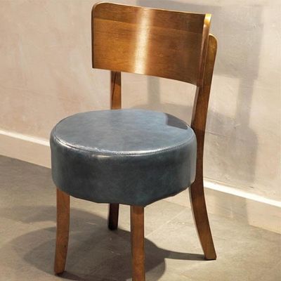 Stoel van massief hout voor Nordic-stijl Paddle Leisure Cafe Eetstoel Home Stoel