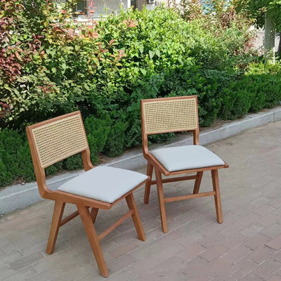 Eetstoel voor cafés en restaurants 2023 Solid Wood PU Leather Nordic Style Modern Design