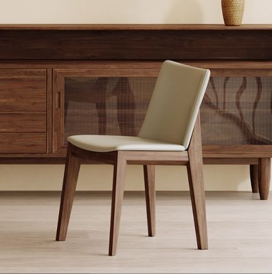 Moderne design Ashwood Frame Italiaanse klassieke luxe houten eetstoel voor woonkamer verfijning