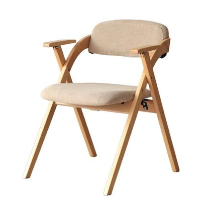 Houten eetstoel Woonkamer in moderne stijl W52.5*D60*H77.5CM met opvouwbaar ontwerp