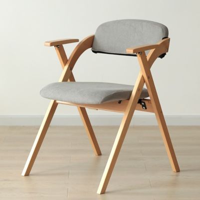 Houten eetstoel Woonkamer in moderne stijl W52.5*D60*H77.5CM met opvouwbaar ontwerp