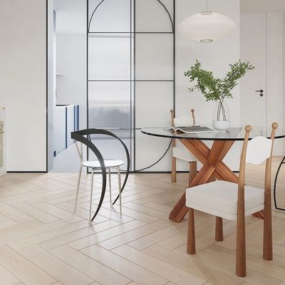 Home Meubelen Moderne ontwerp zachte stoel Hout lamswol Eetkamer stoel Voor woonkamer en hotel