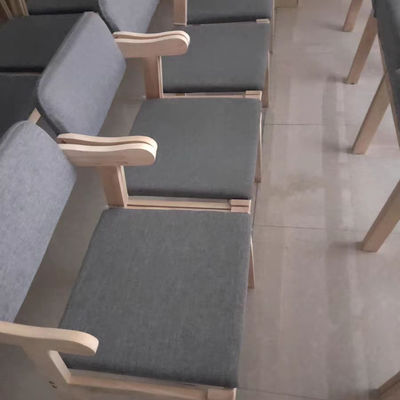 Moderne restaurantstoelen van PU-leer van massief hout voor eetkamermonsters in algemene huishoudelijke meubels