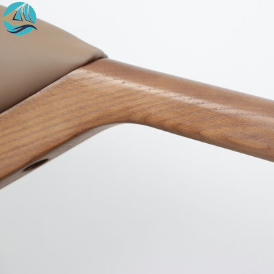 PU Sponge Seat Moderne Nordic Luxury Solid Ash Hout Eetstoel voor Eetkamermeubilair