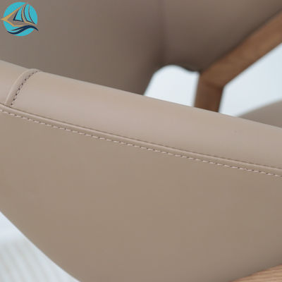 PU Sponge Seat Moderne Nordic Luxury Solid Ash Hout Eetstoel voor Eetkamermeubilair