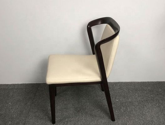 Restaurant Eetstoel Solid Ash Houten Frame Houten Polster fauteuils voor moderne luxe