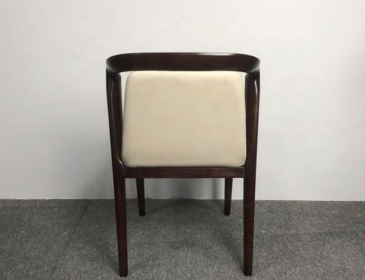 Restaurant Eetstoel Solid Ash Houten Frame Houten Polster fauteuils voor moderne luxe