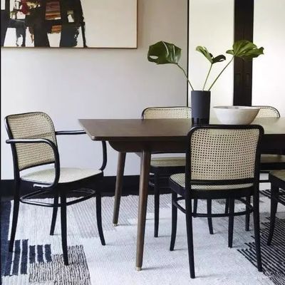 Commerciële meubels Stoel voor eetkamer van massief hout voor restaurant Keuken Barmeubels
