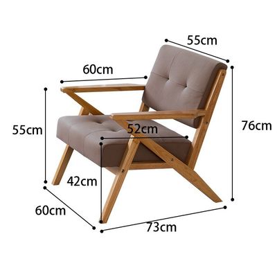 Houten stoel W60*D73*H76CM De ultieme stoeloplossing voor moderne woonkamer en hotel