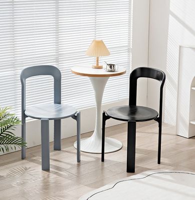 Nordic Modern Hotel Woonkamer Restaurant Solid Wood Back Eetstoelen met Nitrolacquer Afwerking