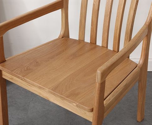 Moderne restaurant Hotel Stof Houten armleunstoel Geplakte Houten Eetstoel Met Geplak in Bulk