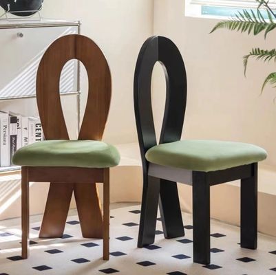 Postverpakking N woonkamermeubelen Modern ontwerp zachte stoel Hout lamswol eetkamer stoel voor hotel en thuis