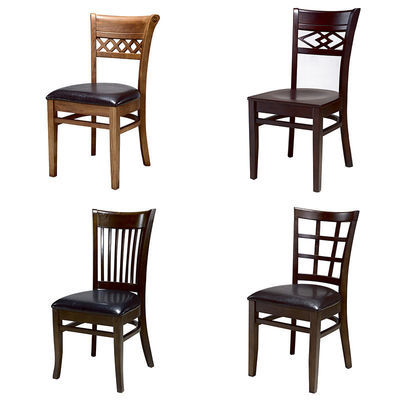 Moderne stoelen van massief hout voor restaurantontwerp