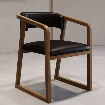 Aanpasbare rubberen houten eetstoel voor restaurant Modern ontwerp en duurzaam