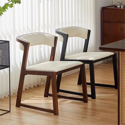 Aanpasbare rubberen houten eetstoel voor restaurant Modern ontwerp en duurzaam