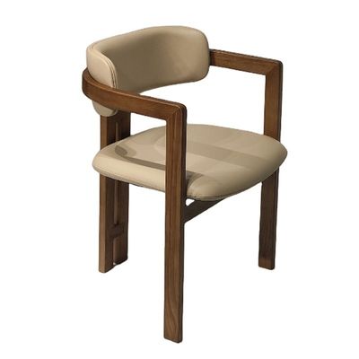 Woonkamer stoel Houten stoelen Moderne monsters Design Zachte stoel Fluweel lamswol Eetkamer voor het inpakken van de post