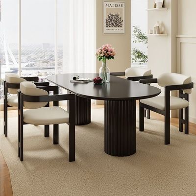 Woonkamer stoel Houten stoelen Moderne monsters Design Zachte stoel Fluweel lamswol Eetkamer voor het inpakken van de post