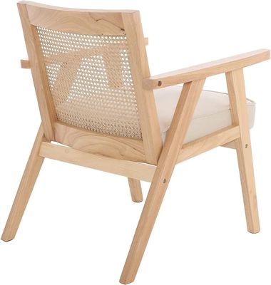 Houten stoelen voor woonkamer en hotel modern ontwerp zachte stoel massief hout rotan eetkamer stoel