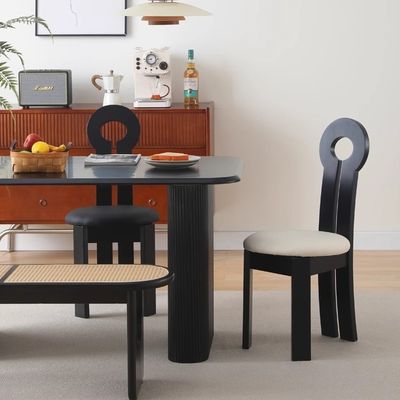 Hotel Restaurant Meubelen Comfortabele Eetstoel van massief hout met stofkussing W40*D47*H90CM