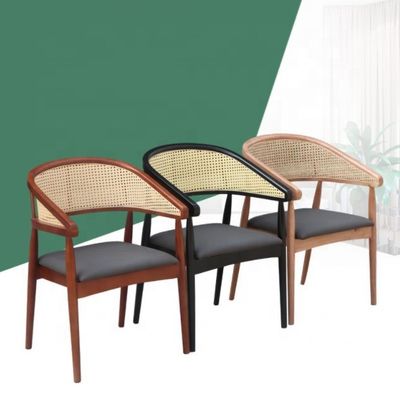 Moderne houten rattan stoel voor woonkamer en betaalbaar in design stijl