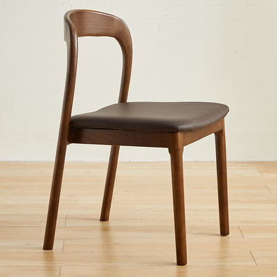 NO Opvouwbare Nordic Solid Wood Eating Chair voor een moderne restaurantbeleving