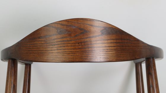 Nitrolacquer Finish Nordic Solid Wood Armleuningskussen Stoel voor het eten Hotel Huis Presidentstoel Restaurant Cafe Store