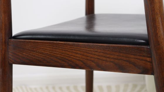 Nitrolacquer Finish Nordic Solid Wood Armleuningskussen Stoel voor het eten Hotel Huis Presidentstoel Restaurant Cafe Store