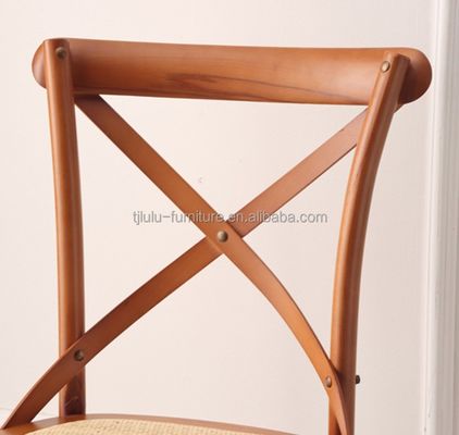 Moderne ontwerp stijl Solid Wood X Cross Back Stoel voor Celebrity Wedding in Western Restaurant
