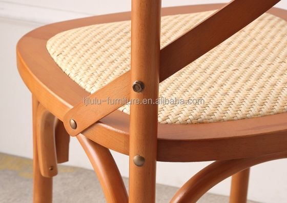 Moderne ontwerp stijl Solid Wood X Cross Back Stoel voor Celebrity Wedding in Western Restaurant