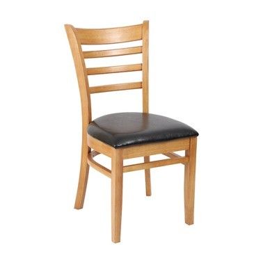 Postverpakking N Houten restaurantladder Achtersteel voor het eten Massief houten stoel op maat