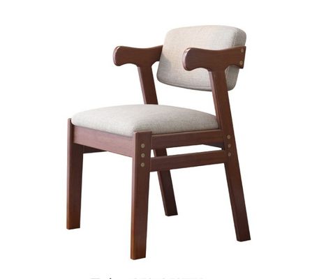 Moderne Nordic Solid Wood Eetstoel met Armsteun GEEN Opvouwbare Design Stijl Moderne Opvouwbare GEEN
