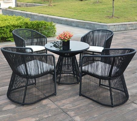 Metalen eetstoel Italiaanse stijl Houten café stoel voor moderne luxe buiten zitplaatsen