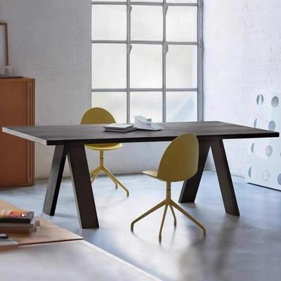 Groothandel eenvoudige houten eettafel voor restaurant thuis aangepast multi-size rechthoekige tafels