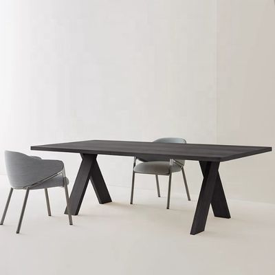 Groothandel eenvoudige houten eettafel voor restaurant thuis aangepast multi-size rechthoekige tafels