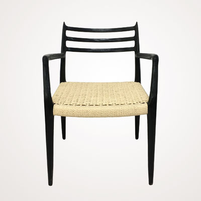 Ontwerper Woonkamer Meubelen Eetkamer Stoel Moderne Kersen Hout Woven Paper Cord Solid Hout Stoel