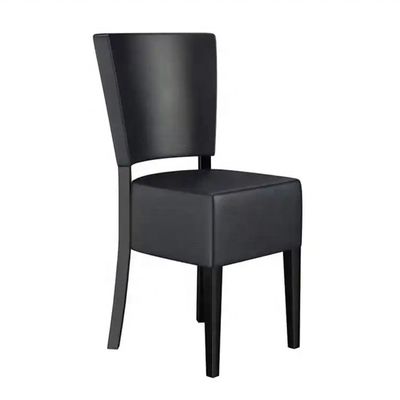 Walnoten PU leer gepoleerde eetstoel voor cafés Restaurants en hotel evenementen banketten