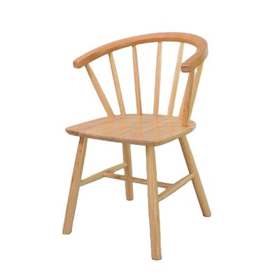 Postverpakking Houten rubberen frame Nordic Solid Wood Eetstoelen voor hotel- en restaurantmeubelen