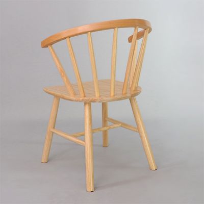 Postverpakking Houten rubberen frame Nordic Solid Wood Eetstoelen voor hotel- en restaurantmeubelen