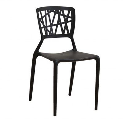 Geen opvouwbare moderne design plastic eetstoel voor stapelbare meubels
