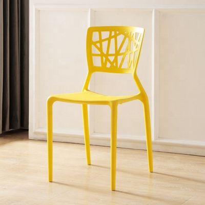 Geen opvouwbare moderne design plastic eetstoel voor stapelbare meubels
