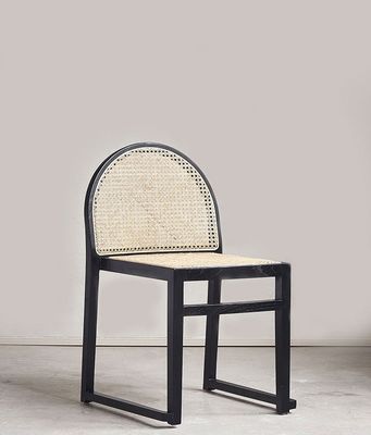 Home Meubelen Natuurlijk massief hout Luxe rattan eetstoel voor modern restaurant
