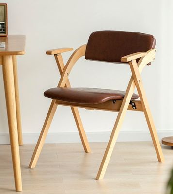 Natuurlijke stoelen van massief hout voor moderne eetkamer met rubberen hout/ashout frame