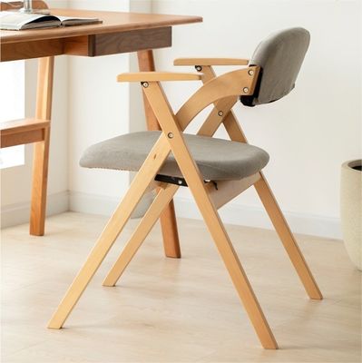 Natuurlijke stoelen van massief hout voor moderne eetkamer met rubberen hout/ashout frame