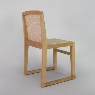 Modern U Stackable Rattan rugleuning Solid Hout Eetstoelen GEEN Opvouwbare Perfect voor Hotel Restaurant Upgrade en Renovatie