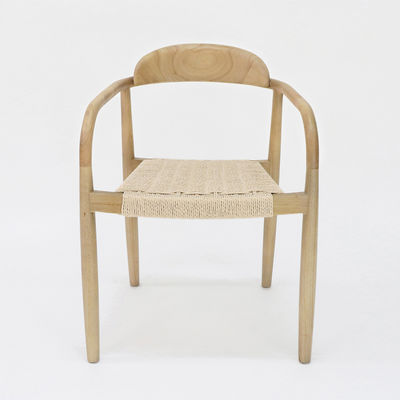 W55*D54*H76CM Moderne design Huismeubelen Handgeweven koord Solid Wood Eetstoel